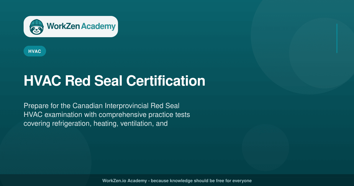 HVAC Red Seal Certification | Course | WorkZen Academy